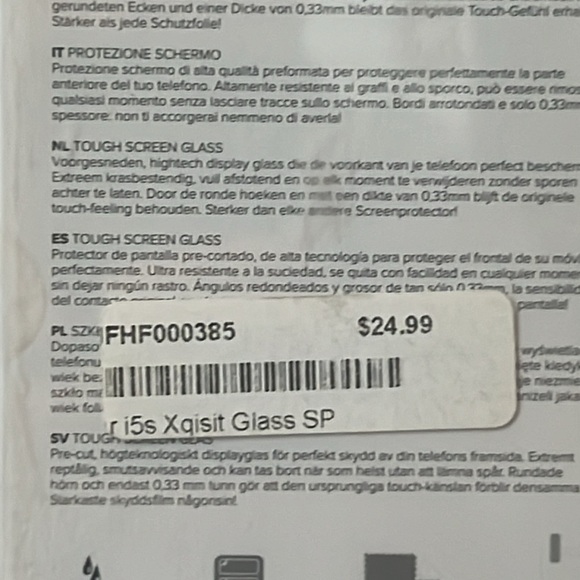 XQISIT Touch Screen Glass for iPhone 5/5s/5c/SE - Picture 4 of 4